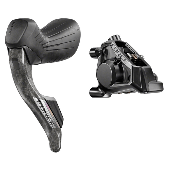 SRAM Force eTap AXS HRD Shift/Brake Lever and Hydraulic Disc Caliper - Flat Mount 20mm Offset Black E1