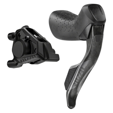 SRAM Rival eTap AXS HRD Shift/Brake Lever and Hydraulic Disc Caliper - Flat Mount 20mm Offset Black E1 - The Bikesmiths