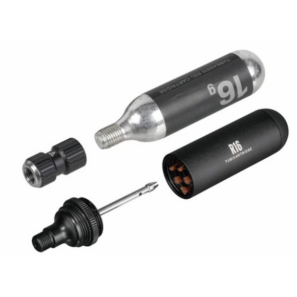 Topeak TUB-MSRX Tubi Master RX Strapt Mount W/Tubi Cart Air Booster/16g CO2