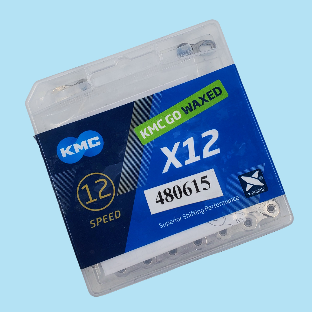 Open Box KMC X12 12-Speed Waxed Chain 126L Silver