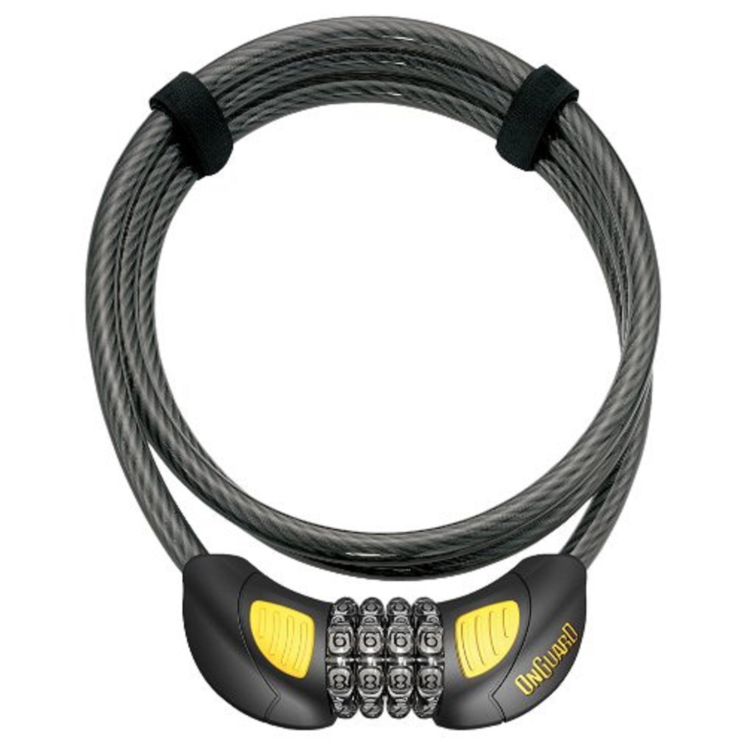OnGuard 8064GLO Terrier Mini Combo Lock 6'x10mm w/ Light