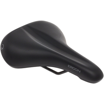 Ergon ST-Gel Men's Touring Saddle W/Indent Black - The Bikesmiths