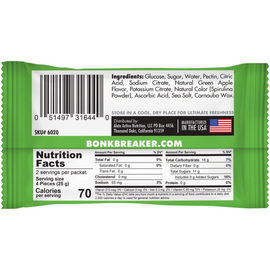 Bonk Breaker Energy Chews - Green Apple, Box of 10 Packs - 0