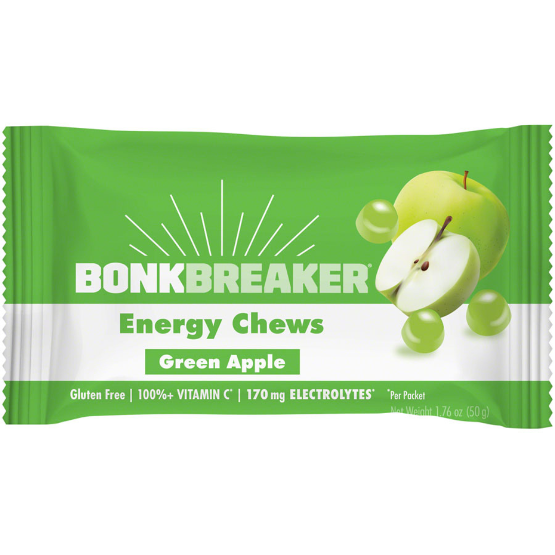 Bonk Breaker Energy Chews - Green Apple, Box of 10 Packs