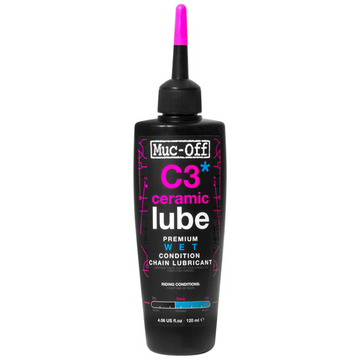 Muc-Off, C3 Wet Ceramic, Chain lubricant, 120ml Muc-Off