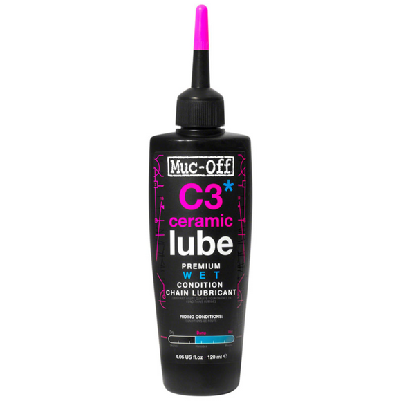 Muc-Off, C3 Wet Ceramic, Chain lubricant, 120ml