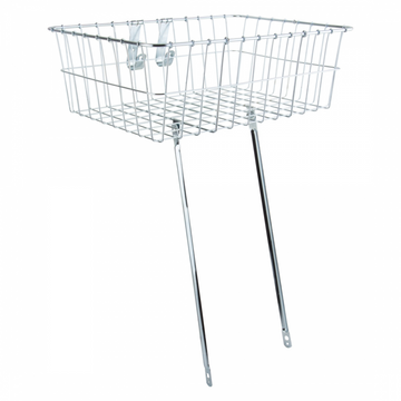 Wald Front Bicycle Basket 139 Silver 18x13x6 Wald