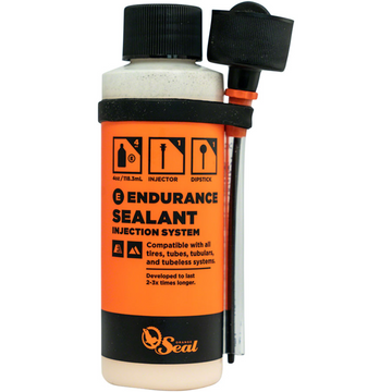 Orange Seal Endurance Tubeless Tire Sealant with Twist Lock Applicator - 4oz Orange Seal