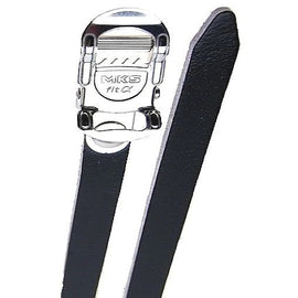 MKS Black Leather Toe Straps - 0