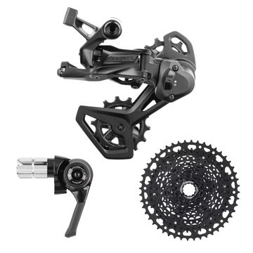 microSHIFT Advent X 1x10-Speed Groupset - Right Bar End Shifter V2 Rear Derailleur 10-Speed Medium Cage Clutch 11-42t or 11-48t Cassette - The Bikesmiths