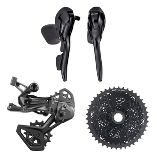 microSHIFT Advent X 1x10-Speed Groupset - Drop Bar Shift Lever V2 Rear Derailleur 10-Speed Medium Cage Clutch 11-42t or 11-48t Cassette