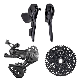 microSHIFT Advent X 1x10-Speed Groupset - Drop Bar Shift Lever V2 Rear Derailleur 10-Speed Medium Cage Clutch 11-42t or 11-48t Cassette - 0