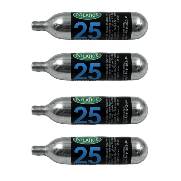Maximum Inflation 25g Threaded CO2 Cartridge Multi Packs