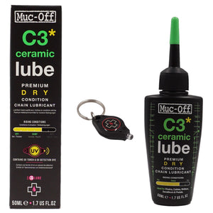 MUC-OFF 50ml C-3 Dry Ceramic Lube and UV Light