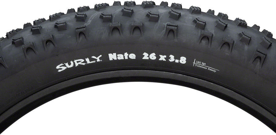 Surly Nate 26x3.8 Tubeless Folding Tire 120tpi Ultralight Casing - The Bikesmiths