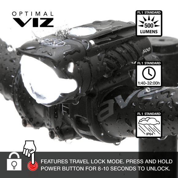 NiteRider Swift 500 and Vmax+ 150 Combo Front and Rear Light Set