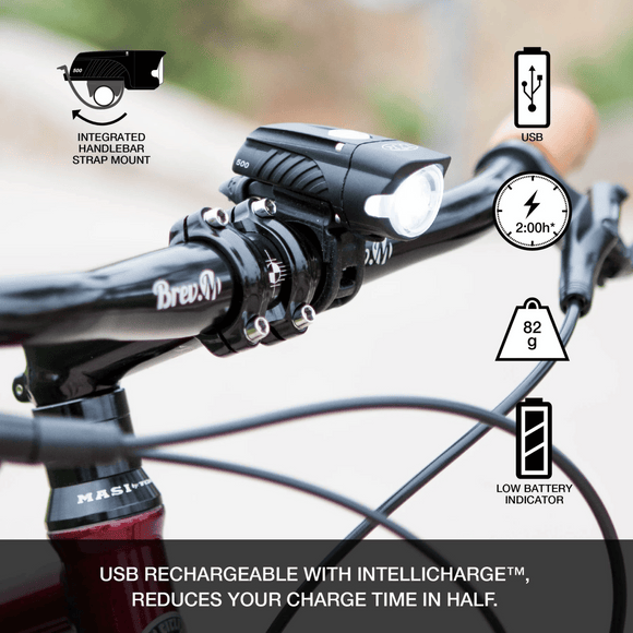 NiteRider Swift 500 and Vmax+ 150 Combo Front and Rear Light Set