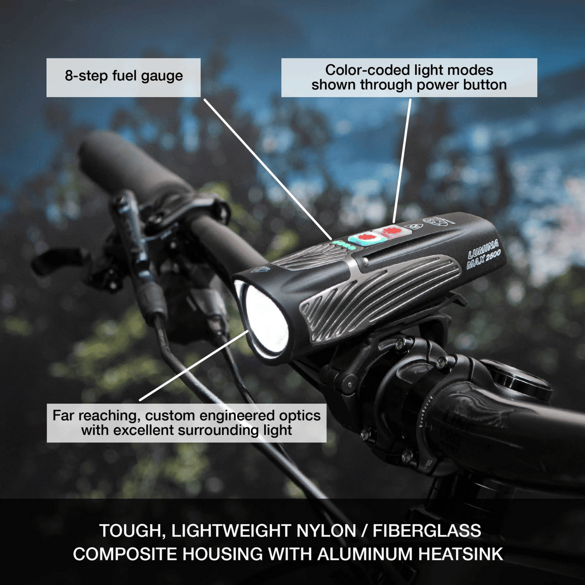 Nite Rider Kit NiteRider Lumina Max 2500 Head Light with NiteLink | The Bikesmiths