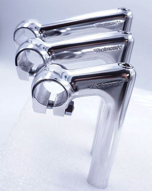 Nitto Technomic NTC225 22.2mm Silver Long Quill 25.4mm Clamp Stem - The Bikesmiths