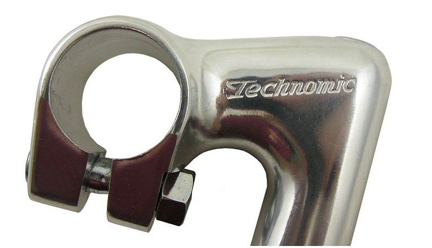 Nitto Technomic NTC225 Silver 22.2mm Long Quill 25.4mm Clamp Stem