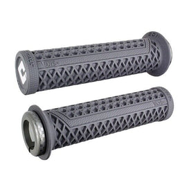 Buy gray ODI Vans V2.1 Lock On Bike Grips with Checkered Clamps