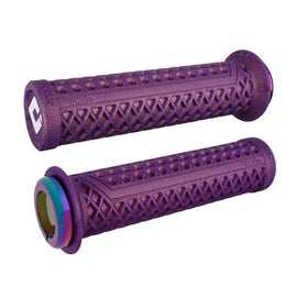 Buy oil-slick ODI Vans V2.1 Lock On Bike Grips with Checkered Clamps