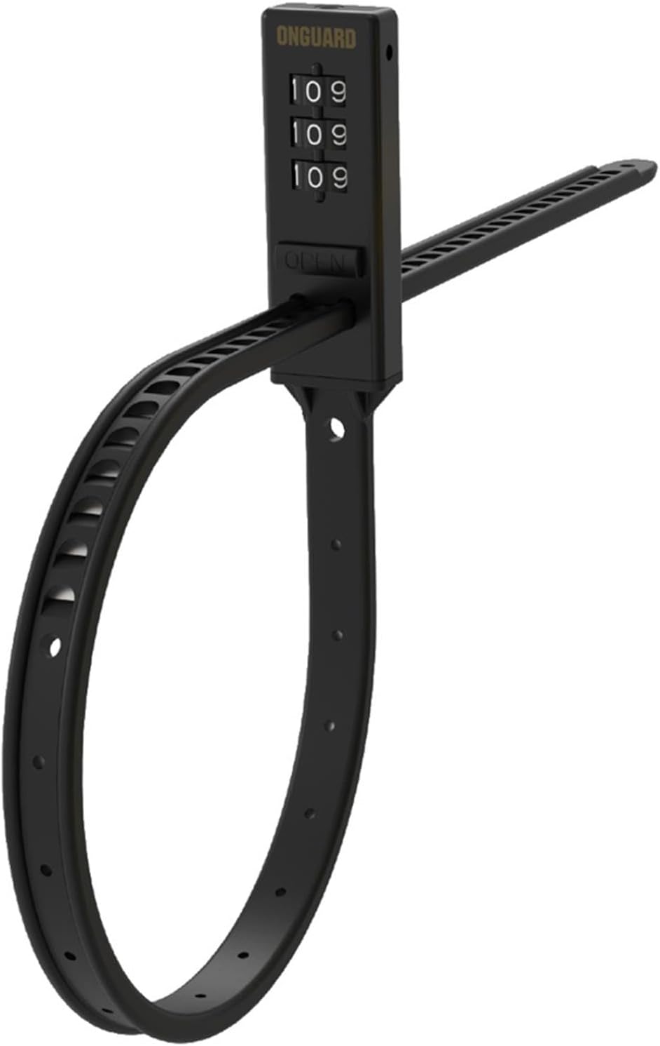 OnGuard 8078 Stainless Steel Zip Lock Black | The Bikesmiths