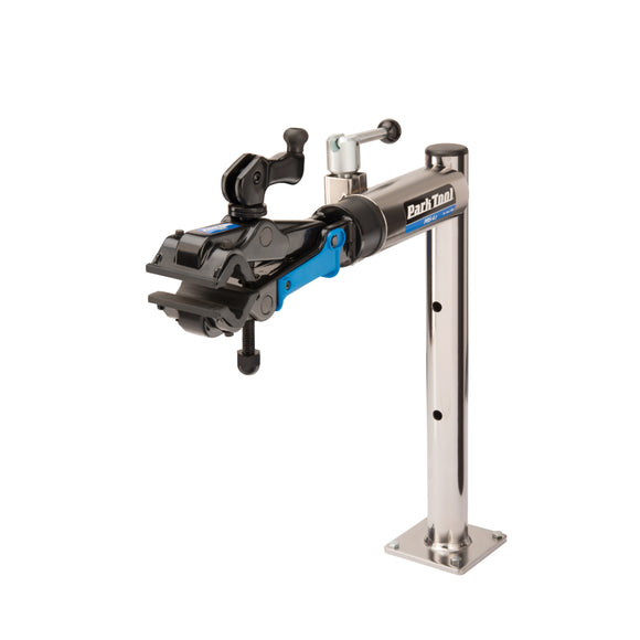 Park Tool PRS-4.2-2 Deluxe Bench Mount Repair Stand With Micro-Adjust Clamp - The Bikesmiths
