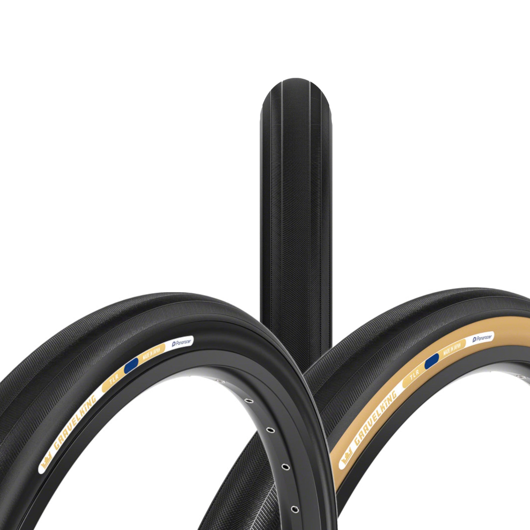 Panaracer GravelKing Slick Tire 700 x 26 / Clincher / Black/Brown