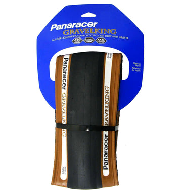 Panaracer Gravelking Slick TLC 700x38 Tubeless Folding Tire Brownwall