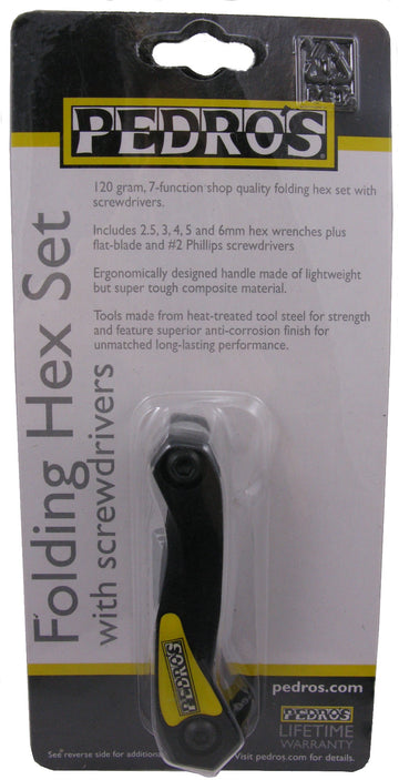 Pedro's Hex Wrench Folding Set w/ screwdrivers Pedro's