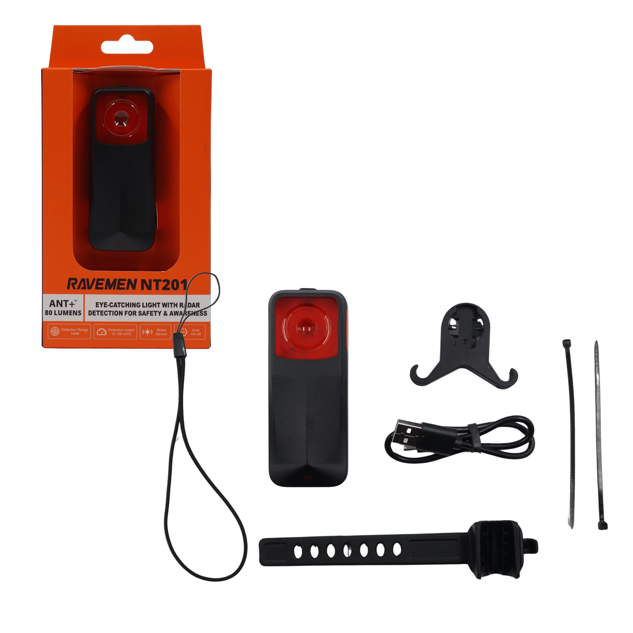 Ravemen NT201 Smart Tail light with Integrable Bike Radar | The
