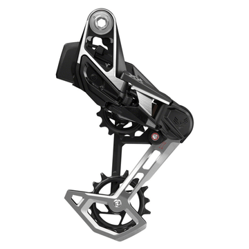 SRAM XX Eagle T-Type AXS Rear Derailleur - 12-Speed 52t Max (Battery Not Included) UDH Hangerless Aluminum Cage Black/Silver - The Bikesmiths