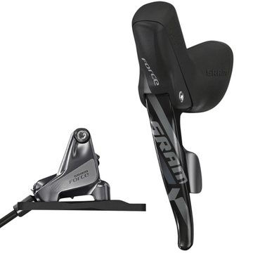 SRAM Force Hydraulic Disc Brake and Cable-Actuated Dropper Remote Lever - Left/Front Flat Mount 950mm - The Bikesmiths