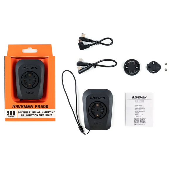 Ravemen FR500 Front Warning Flashing USB Light for Garmin/WAHOO