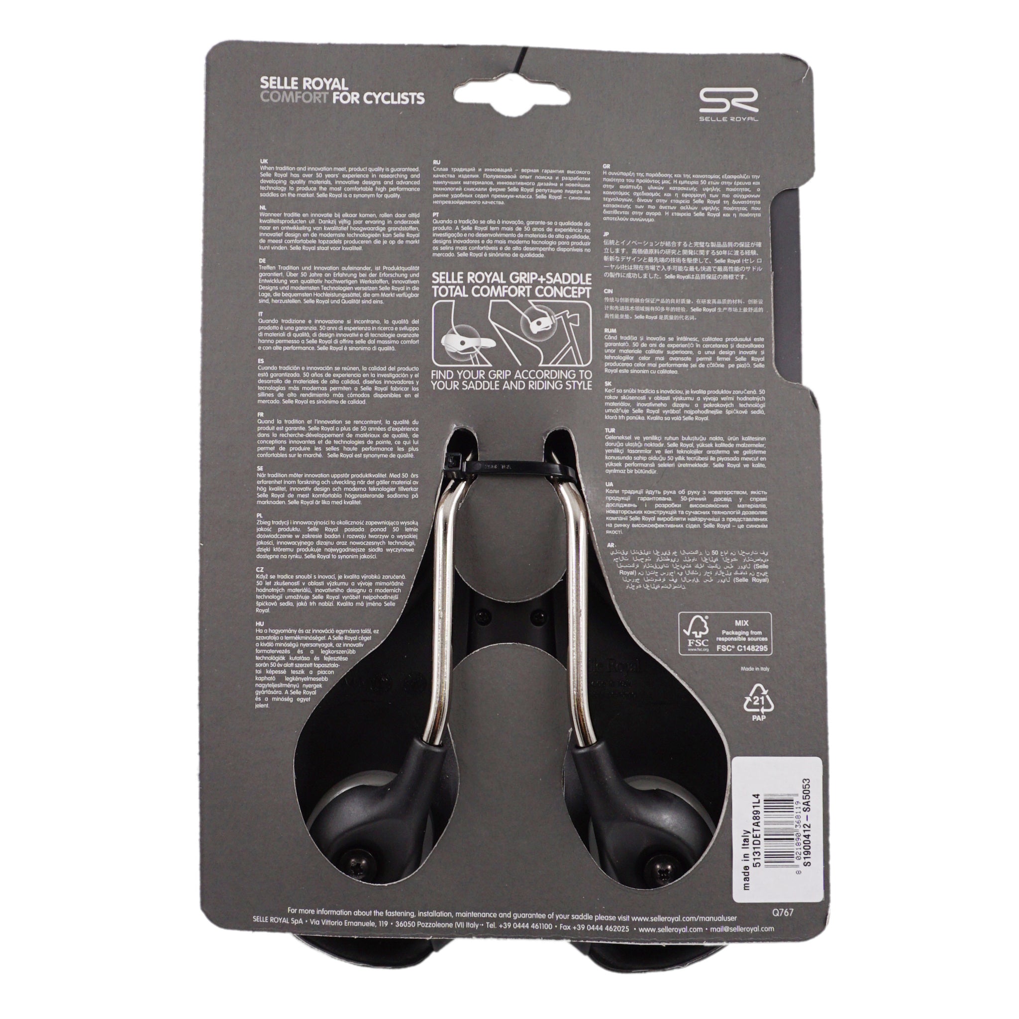 Selle Royal Saddle Comfort Respiro Moderate Pick Gender - The Bikesmiths