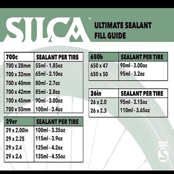 Silca Ultimate Tubeless Bike Tire Sealant 2.1oz, 16.9oz or 32oz