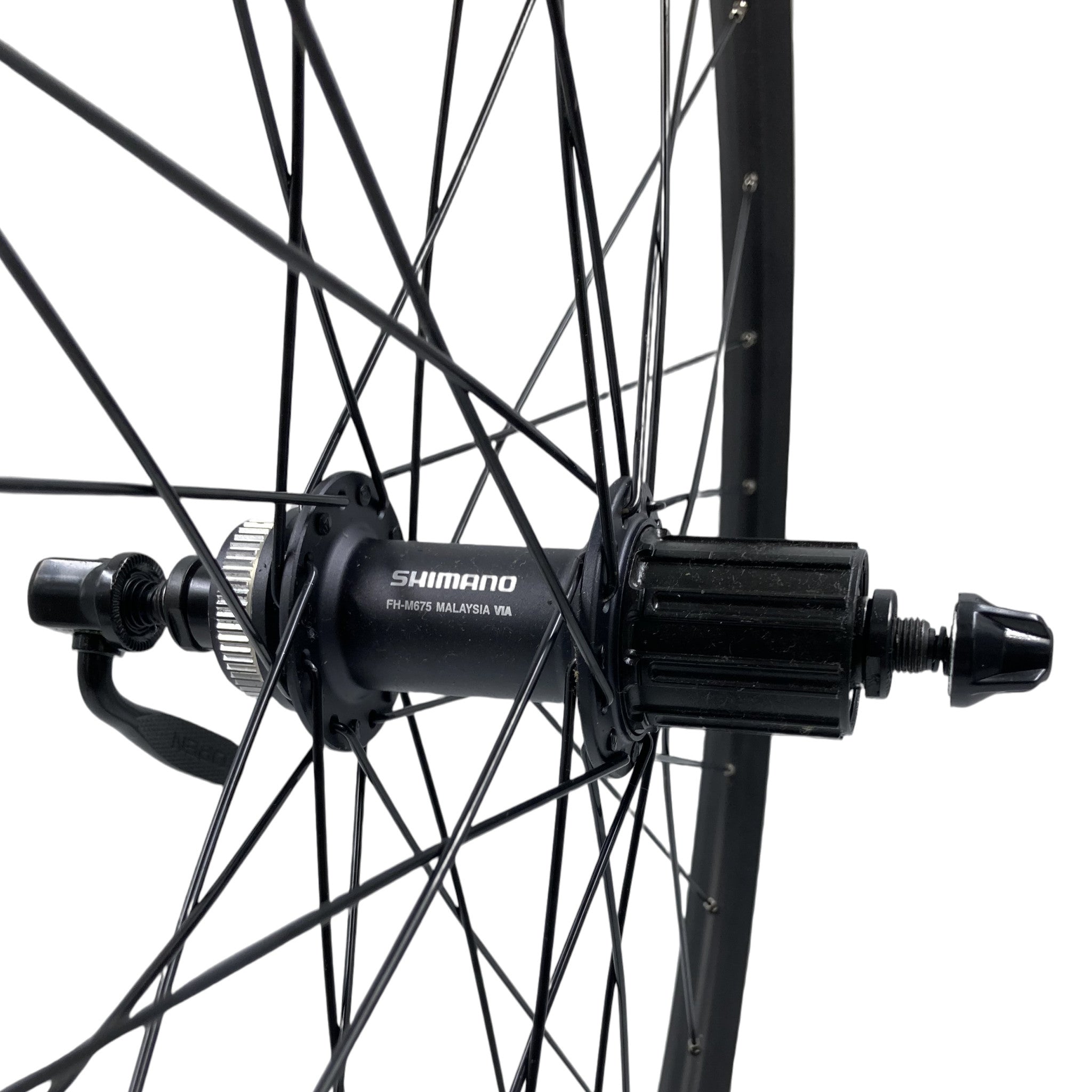 Sta-Tru 26 Inch Shimano Cassette Rear QR Center Lock Disc Wheel Black