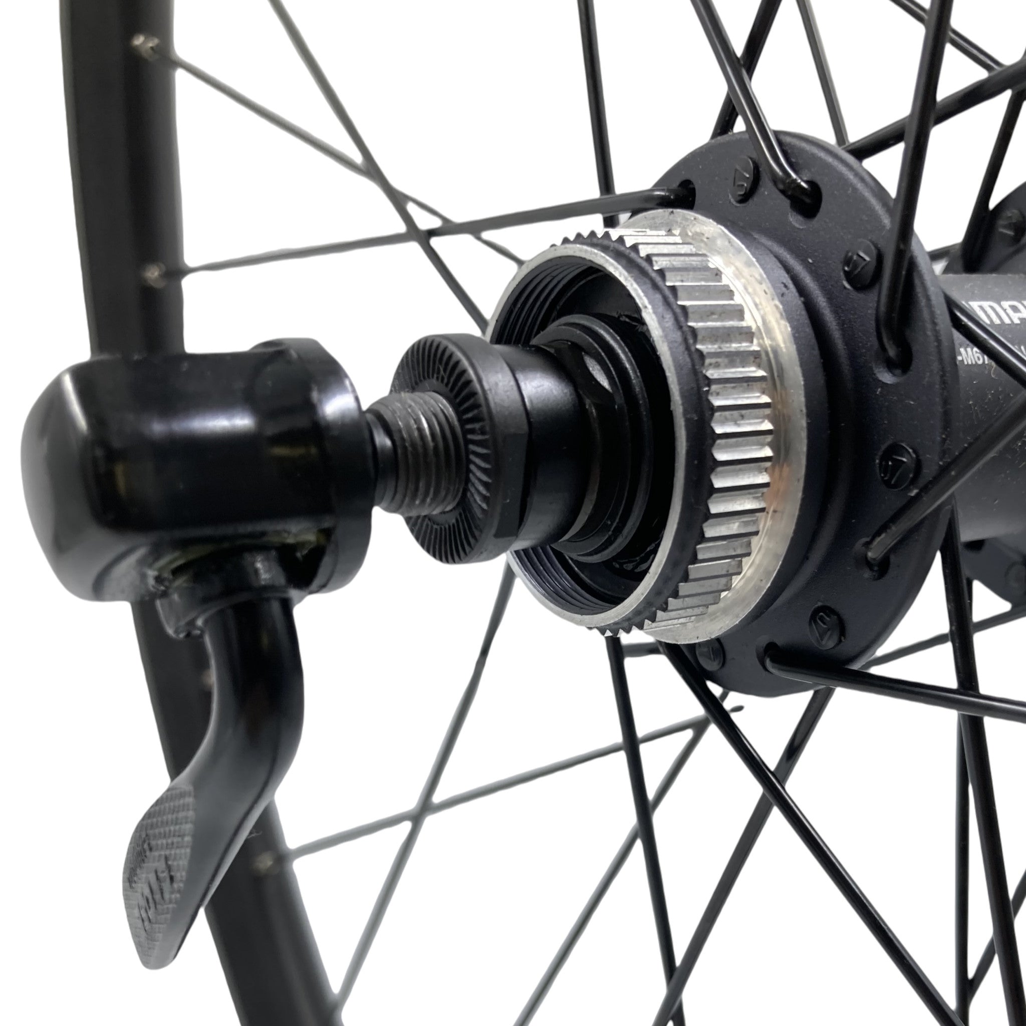 Sta-Tru 26 Inch Shimano Cassette Rear QR Center Lock Disc Wheel Black