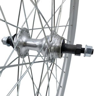Sta-Tru 27-inch Rear Silver Alloy Doublewall Bolt On Freewheel type Wheel
