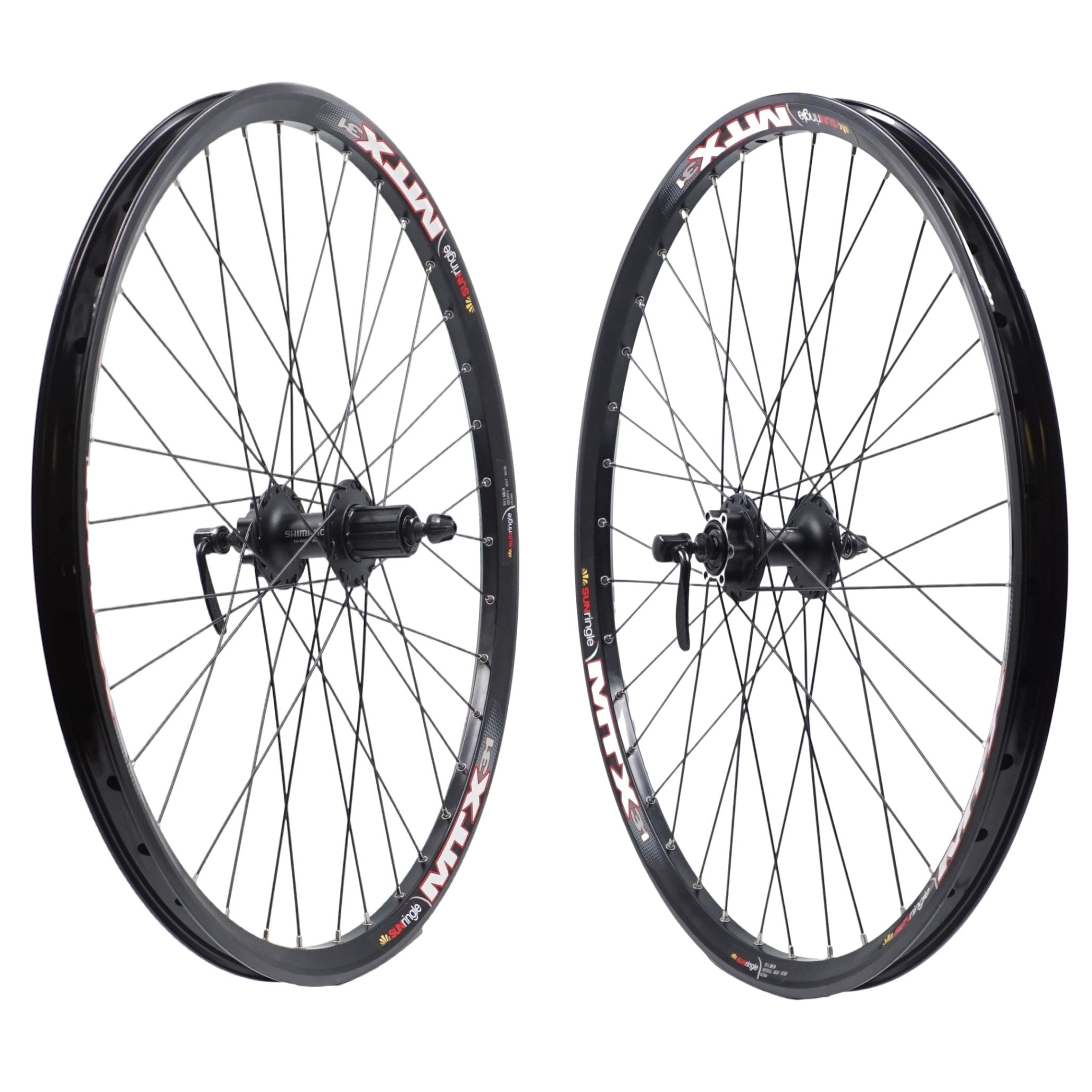 Sun Ringle MTX31 26-inch Shimano M475 Front and Rear Wheelset - The Bikesmiths