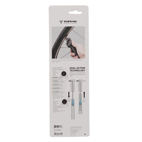 Image of Topeak Roadie TRDA-1G Dual Action Road Pump w-Gauge 120psi