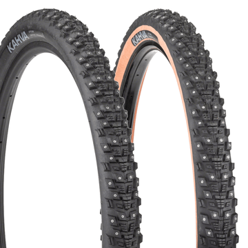45NRTH Kahva Tire - 27.5x2.1 Tubeless Folding 60 TPI 240 Concave Carbide Studs - The Bikesmiths