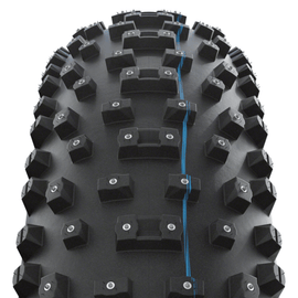 Schwalbe Al Mighty Tire - 26x4.8 Tubeless Folding Evolution Line Addix Speed Grip Super Ground E-25 Studded - 0
