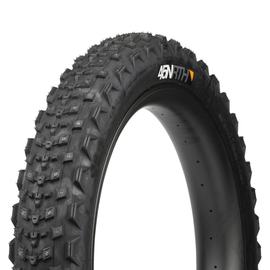 45NRTH Dillinger 4 Tire - 26x4.2 Tubeless Folding 120 TPI 168 Large Concave Carbide Aluminum Studs