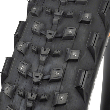 45NRTH Dillinger 4 Tire - 27.5x4.0 Tubeless Folding 120 TPI 168 Large Concave Carbide Aluminum Studs - The Bikesmiths