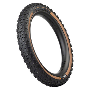 45NRTH Dillinger 4 Tire - 27.5x4.0 Tubeless Folding Tan 60 TPI 168 Large Concave Carbide Aluminum Studs