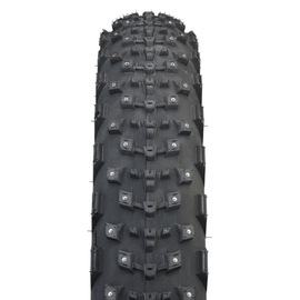 45NRTH Dillinger 4 Tire - 26x4.2 Tubeless Folding Black 60 TPI 168 Carbide Steel Studs - 0