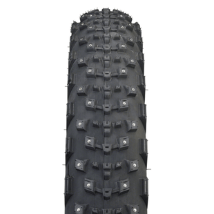 45NRTH Dillinger 4 Tire - 26x4.2 Tubeless Folding Black 60 TPI 168 Carbide Steel Studs
