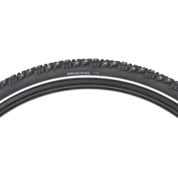 45NRTH Gravdal Tire - 650bx38 Tubeless Folding 60 TPI 240 Concave Carbide Studs